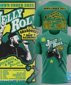 Jelly Roll Down Under 2025 Australia & New Zealand Tour T-shirt gf4LQFE