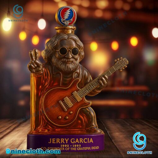 Jerry Garcia 1992-1993 Co-founder Of The Grateful Dead Custom Whiskey Bottle CS0OtYI