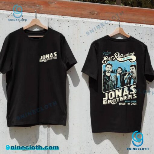 Jonas Brothers Greetings From East Rutherford New Jersey Metlife Stadium August 10 2025 T-shirt xd2Som5