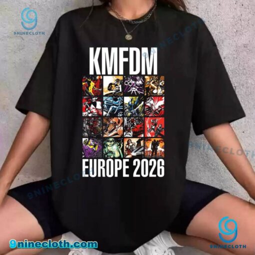 KMFDM Europe 2026 Tour T-shirt ydC6PBV
