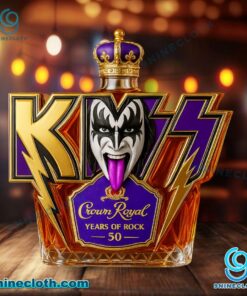 Kiss 50 Years Of Rock Custom Whiskey Bottle 7RYNMex