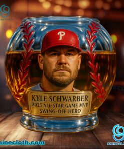 Kyle Schwarber 2025 All-star Game MVP Swing-off Hero Whiskey Glass orRcQNe