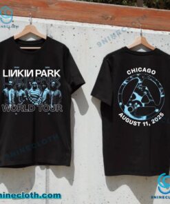 Linkin Park From Zero World Tour In Chicago Illinois August 11 2025 T-shirt lVLK0TI