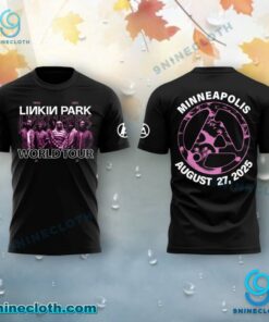 Linkin Park From Zero World Tour In Minneapolis August 27 2025 T-shirt 80QDeou