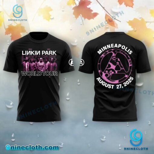 Linkin Park From Zero World Tour In Minneapolis August 27 2025 T-shirt 80QDeou