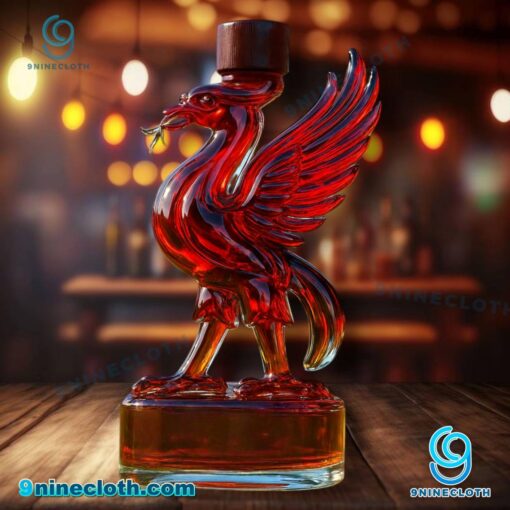 Liverpool F.C. Liver Bird Custom Whiskey Bottle 7mfeCrT