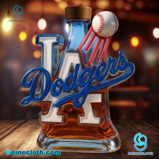 Los Angeles Dodgers Custom Whiskey Bottle wSj8NtL