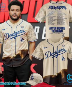 Los Angeles Dodgers X The Weeknd After Hours Til Dawn Tour 2025 Baseball Jersey Sx2KVTa