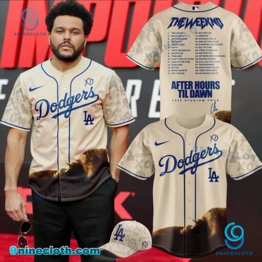 Los Angeles Dodgers X The Weeknd After Hours Til Dawn Tour 2025 Baseball Jersey Sx2KVTa