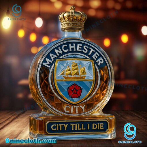 Manchester City Custom Whiskey Bottle VWHfKyO