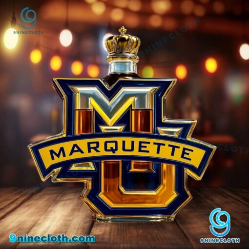 Marquette Golden Eagles Custom Whiskey Bottle wNS47aX
