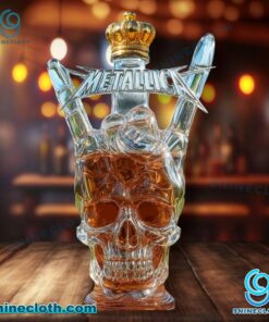 Metallica Devil Horns Custom Whiskey Bottle qBW2XHR