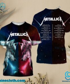 Metallica Wolf Tour 2025 Shirt rWM91qH