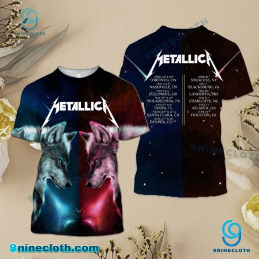 Metallica Wolf Tour 2025 Shirt rWM91qH