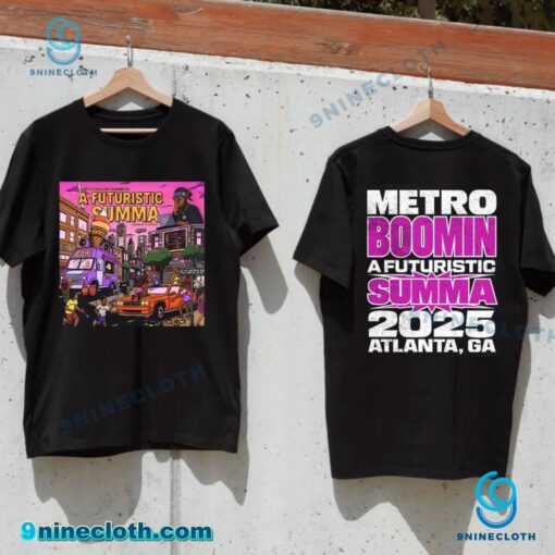 Metro Boomin A Futuristic Summa 2025 Atlanta Ga Cover T-shirt Aph8vZO