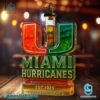 Miami Hurricanes It's All About The U Custom Whiskey Bottle p63TjBm