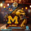 Michigan Wolverines Go Blue Custom Whiskey Bottle BNc8fth