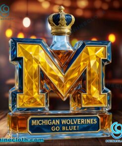 Michigan Wolverines football custom Whisky Bottle piXKuzZ