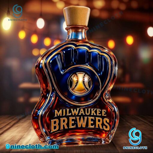 Milwaukee Brewers Custom Whiskey Bottle oPcqQ97