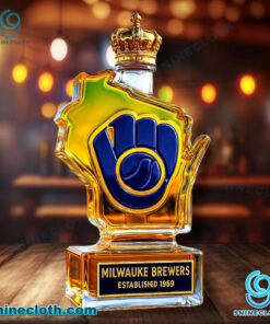 Milwaukee Brewers Established 1969 Custom Whiskey Bottle nPavgze