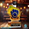 Milwaukee Brewers Established 1969 Custom Whiskey Bottle-b r7uADzf