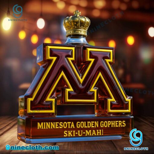Minnesota Golden Gophers Custom Whiskey Bottle BxmWi4w