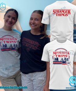 Minnesota Twins Stranger Things '87 T-shirt zENdhYJ
