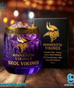 Minnesota Vikings Whiskey Glass 8ntweTh