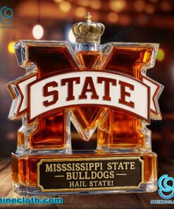 Mississippi State Bulldogs Hail State Custom Whiskey Bottle Km3VsUr