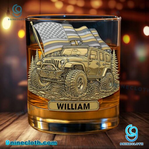 Modified Off Road Vehicle Personalized Whiskey Glass 4pcytdD