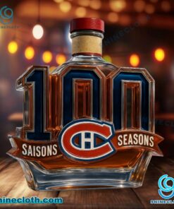 Montreal Canadiens 100 Seasons Whiskey Bottle ysFoKzU