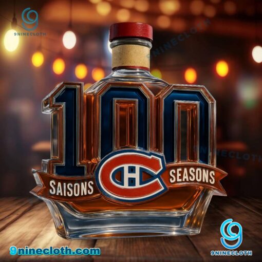 Montreal Canadiens 100 Seasons Whiskey Bottle ysFoKzU