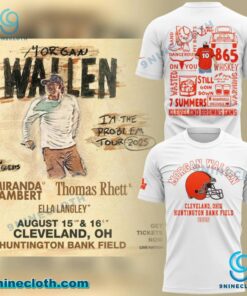 Morgan Wallen X Cleveland Ohio I'm The Problem Tour 2025 T-shirt We7HDCR