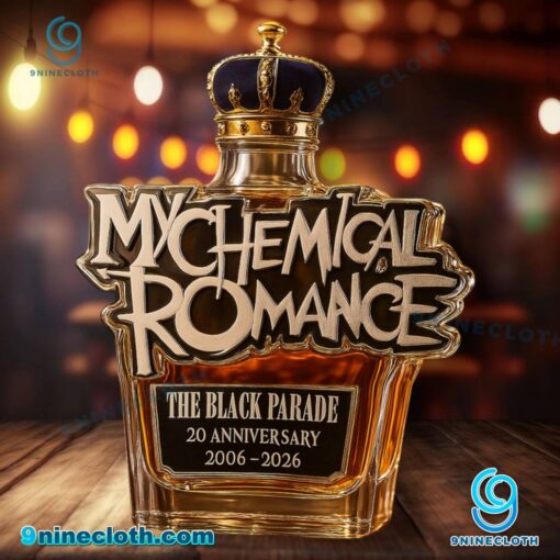 My Chemical Romance Thank Black Parade 20th Anniversary 2006-2026 Whiskey Bottle Wpz5sEP