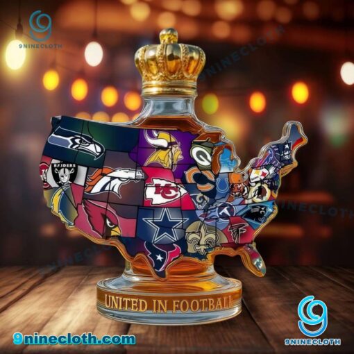 NFL United States Of Football Custom Whiskey Bottle znYHsv2