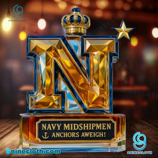 Navy Midshipmen Custom Whiskey Bottle HDwlZuf