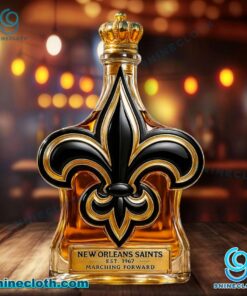 New Orleans Saints Marching Forward Custom Whiskey Bottle NcJCe4i