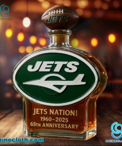New York Jets 65th Anniversary 1960-2025 Jets Nation Whiskey Bottle zUiOaj7