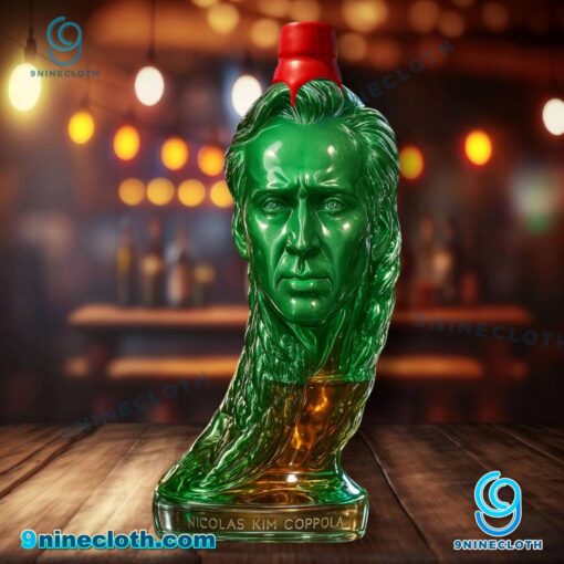 Nicolas Cage Pickle Funny Whiskey Bottle VkRXCsj
