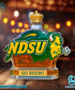 North Dakota State Bison Custom Whiskey Bottle sRu1dgV