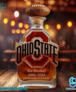 Ohio State Buckeyes Go Bucks 1980-2025 135th Anniversary Custom Whiskey Bottle 6E71epP