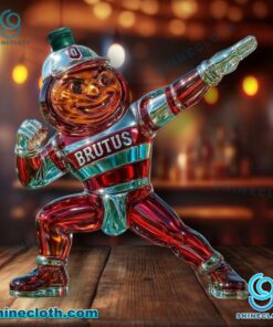 Ohio State Buckeyes Mascot Brutus Buckeye Custom Whiskey Bottle KzSJZNF