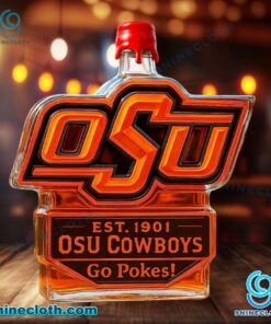 Osu Cowboys Go Pokes Custom Whiskey Bottle 3Gip9oa