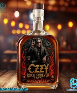 Ozzy Osbourne Rock Forever 2025 Back To The Beginning Custom Whiskey Bottle PldWA9w