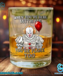 Pennywise When You're Here With Me You're Float Too Whiskey Glass zB2FMIf
