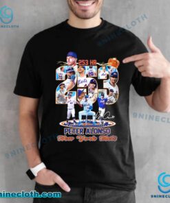Pete Alonso 253 Hr New York Mets Signature T-shirt HnIGgLR