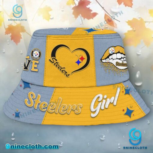 Pittsburgh Steelers Girl Bucket Hat rKkoHVT