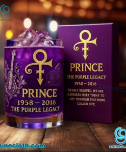 Prince 1958-2016 The Purple Legacy Whiskey Glass CnMR1A8