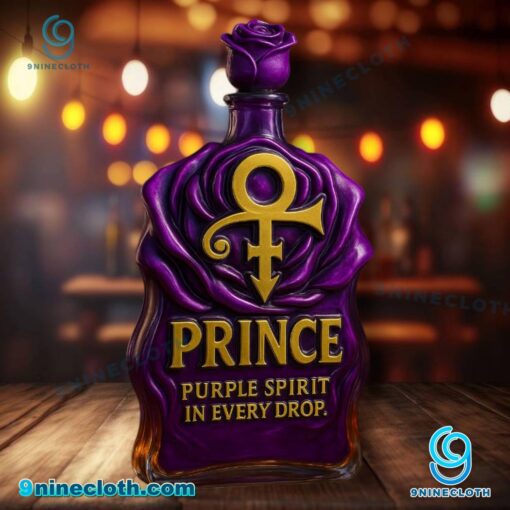 Prince Purple Spirit In Every Drop Whiskey Bottle dxV3MkT