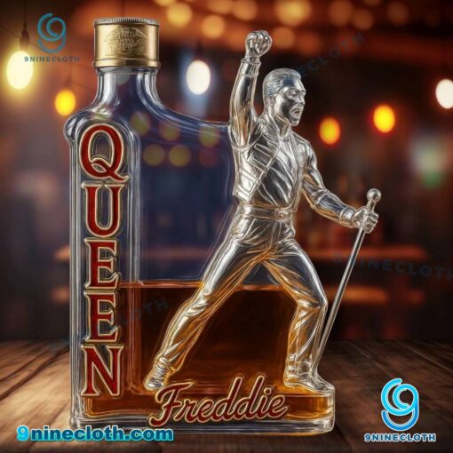 Queen Freddie Mercury Custom Whiskey Bottle ax6TcKS